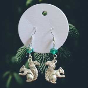 The pesky Griswold squirrel earrings, perfect for Christmas, new
